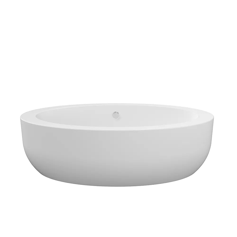 Vasca da bagno freestanding 185cm in acrilico bianco lucido | Toyo