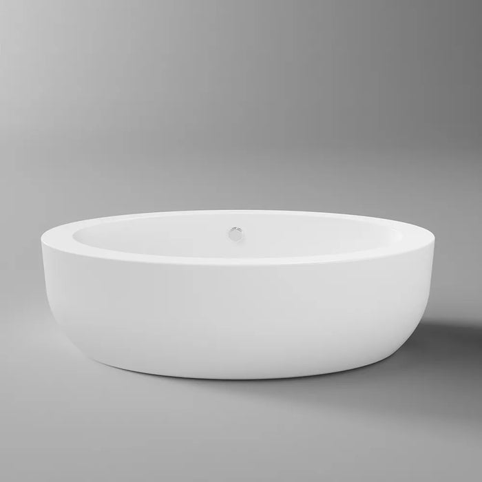Vasca da bagno freestanding 185cm in acrilico bianco lucido | Toyo