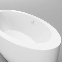 Vasca da bagno freestanding 185cm in acrilico bianco lucido | Toyo