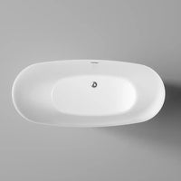 Vasca da bagno freestanding 170cm in acrilico bianco lucido | Thyra
