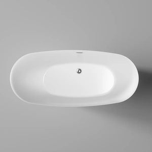 Vasca da bagno freestanding 170cm in acrilico bianco lucido | Thyra