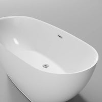 Vasca da bagno freestanding 170cm in acrilico bianco lucido | Thyra