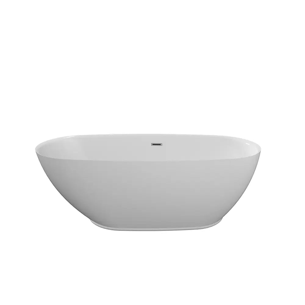 Vasca da bagno freestanding 170cm in acrilico bianco lucido | Thyra
