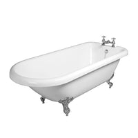Vasca da bagno freestanding classica 177x79,5 Piedini cromo a zampa daquila regolabili Ann