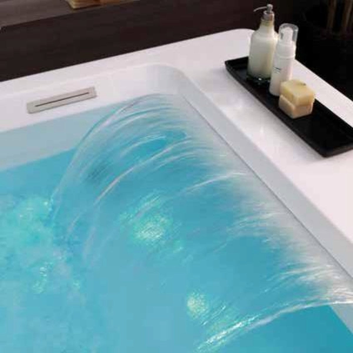 Vasca da bagno idromassaggio rettangolare mamorme, tipologia vasca solo guscio bianco