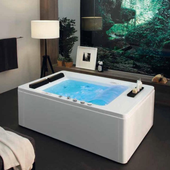 Vasca da bagno idromassaggio rettangolare mamorme, tipologia vasca solo guscio bianco
