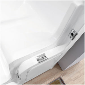 Vasca da bagno per anziani 130x90 porta con apertura esterna a sinistra