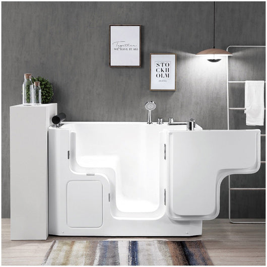 Vasca da bagno per anziani 130x90 sportello con apertura esterna a destra