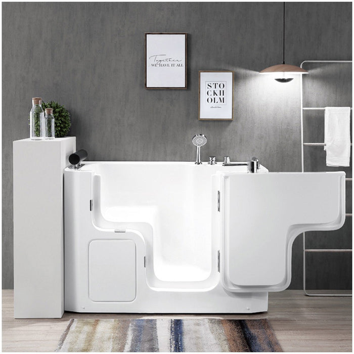 Vasca da bagno per anziani 130x90 sportello con apertura esterna a destra