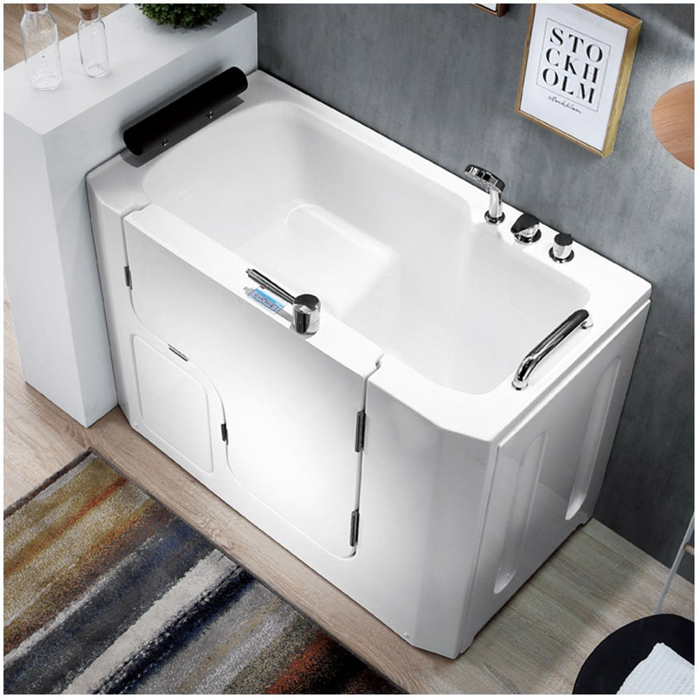 Vasca da bagno per anziani 130x90 sportello con apertura esterna a destra