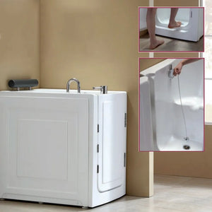 Vasca da bagno per disabili 101x72x100 porta con apertura a destra