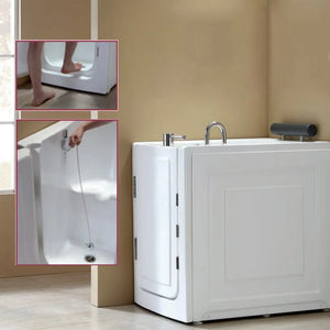 Vasca da bagno per disabili 101x72x100 porta con apertura a sinistra
