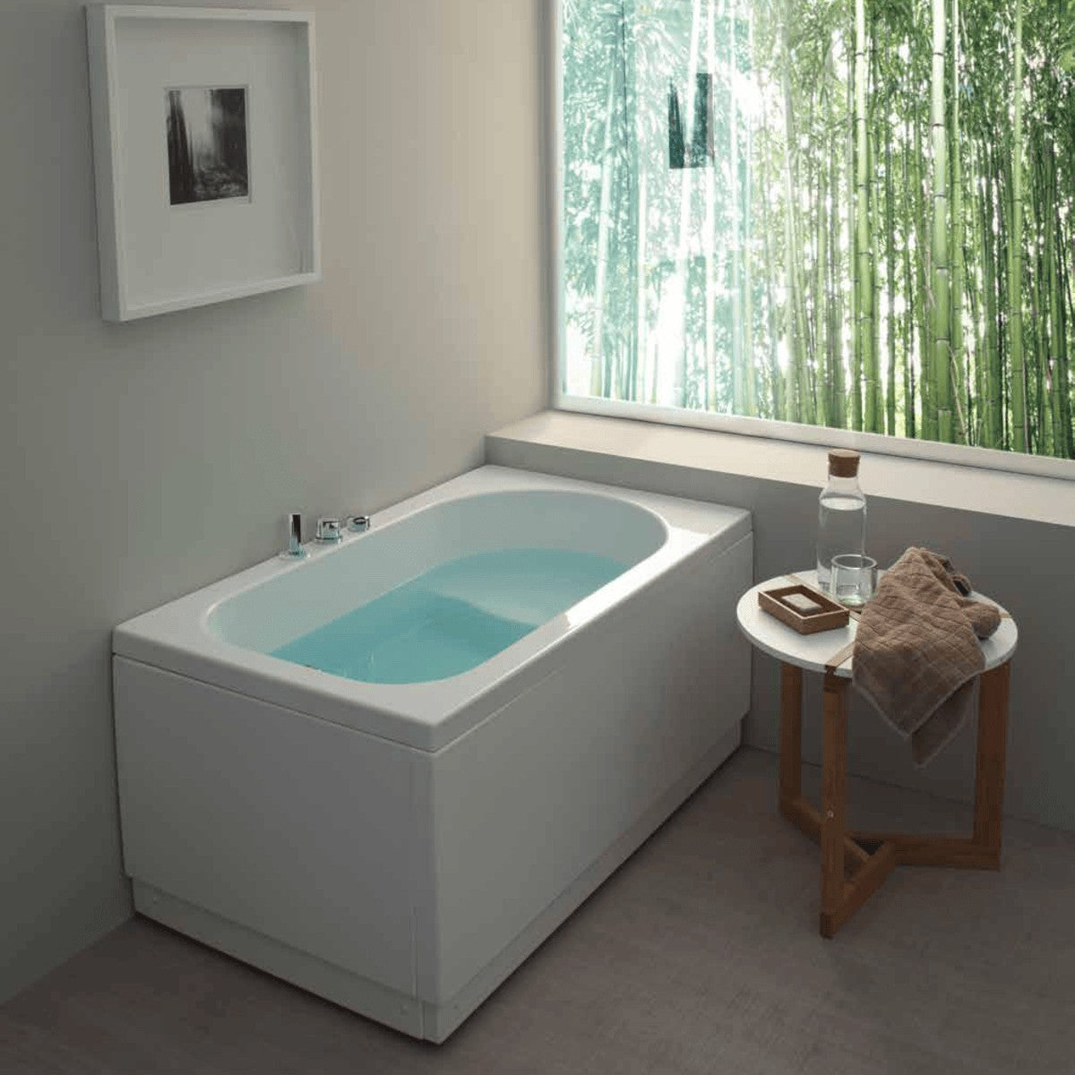 Vasca da bagno rettangolare pega in acrilico sanitario bianco, dimensioni 120x70, tipologia vasca solo giscio altre