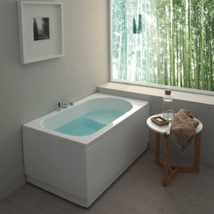 Vasca da bagno rettangolare pega in acrilico sanitario bianco, dimensioni 120x70, tipologia vasca solo giscio altre