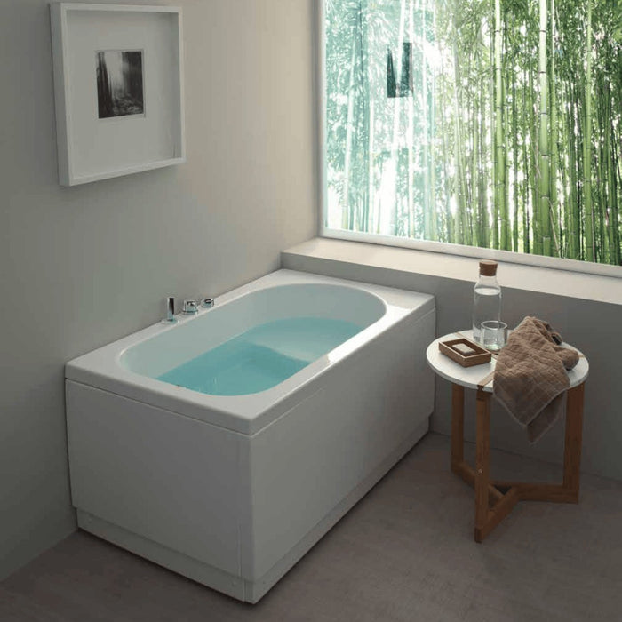 Vasca da bagno rettangolare pega in acrilico sanitario bianco, dimensioni 120x70, tipologia vasca solo giscio altre