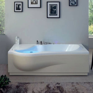 Vasca da bagno star 170x70cm h550cm, tipologia vasca vasca completa bianca (guscio + telaio + pannelli) con idro tecno