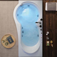 Vasca da bagno star 170x70cm h550cm, tipologia vasca vasca completa bianca ( guscio + telaio + pannelli)