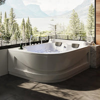 Vasca idromassaggio due posti 180x140 cm design moderno e cromoterapia | Lullaby Eco