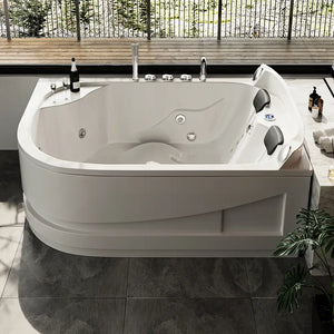 Vasca idromassaggio due posti 180x140 cm design moderno e cromoterapia | Lullaby Eco