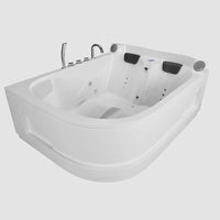 Vasca idromassaggio due posti 180x140 cm design moderno e cromoterapia | Lullaby Eco