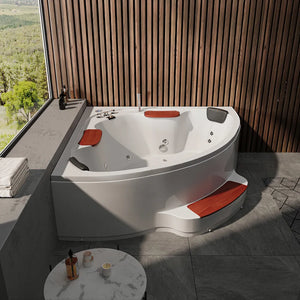Vasca idromassaggio due posti 135x135 cm riscaldamento e idroterapia | Ocean