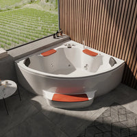 Vasca idromassaggio due posti 135x135 cm idroterapia e cromoterapia | Ocean Eco