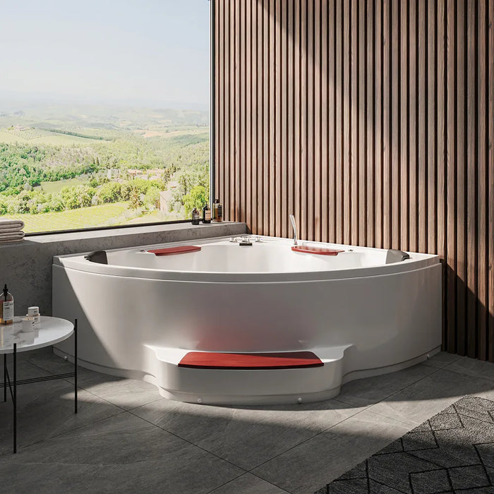 Vasca idromassaggio due posti 135x135 cm idroterapia e cromoterapia | Ocean Eco