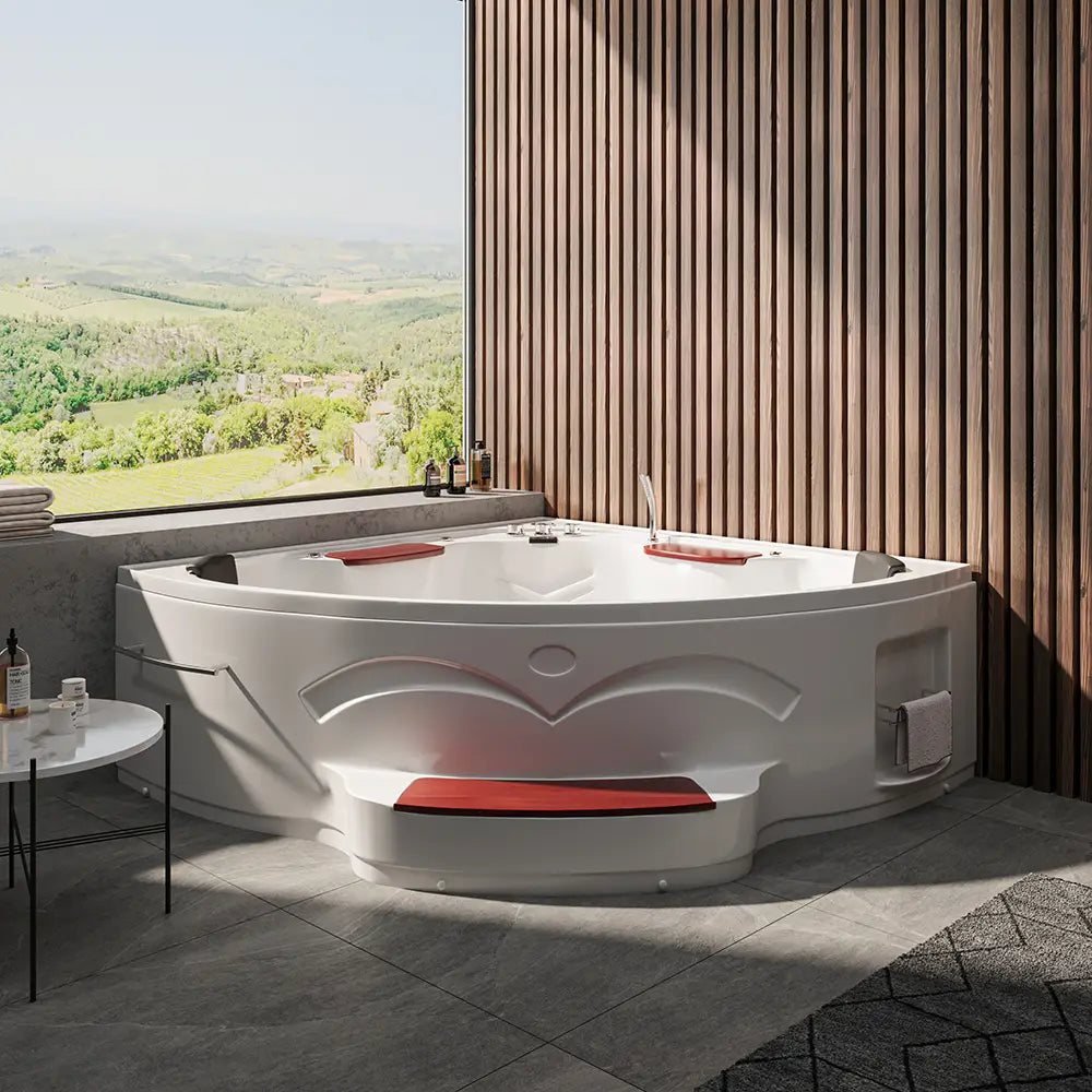 Vasca idromassaggio due posti 150x150 cm idroterapia e cromoterapia | Ocean Eco