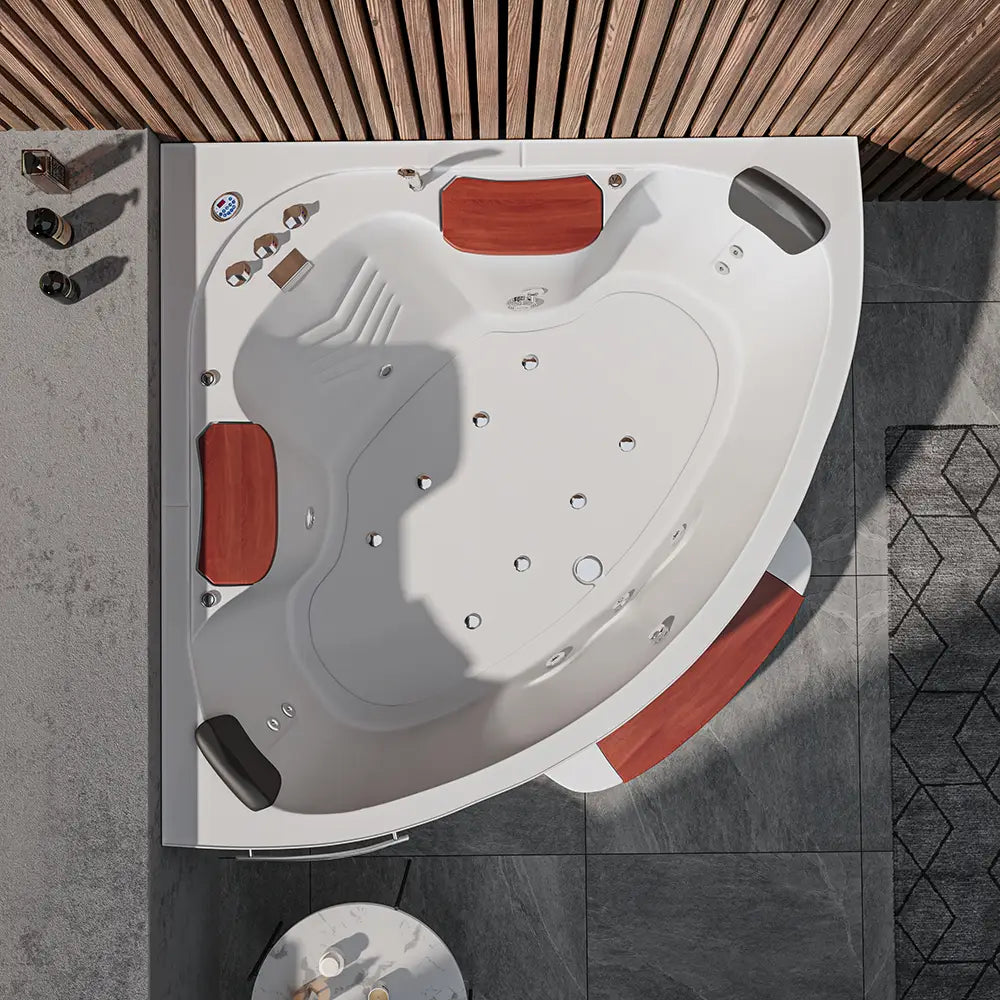 Vasca idromassaggio due posti 150x150 cm idroterapia e cromoterapia | Ocean Eco