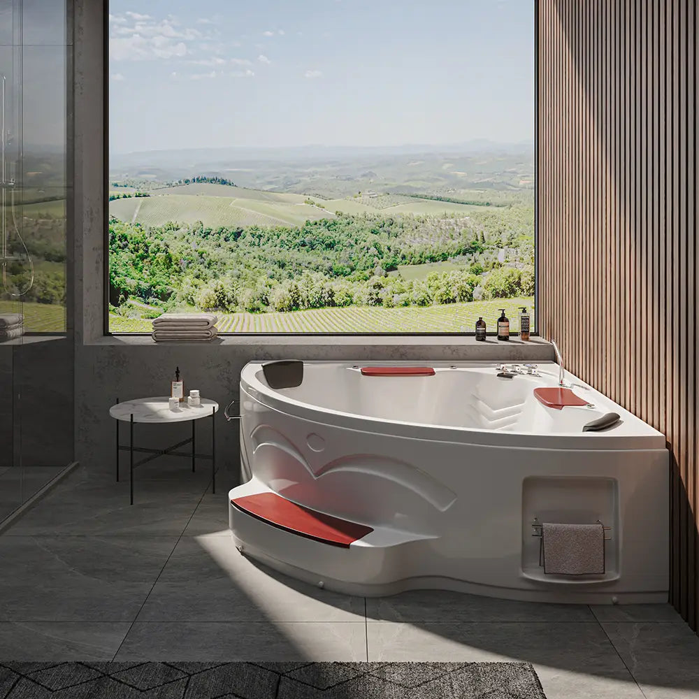 Vasca idromassaggio due posti 150x150 cm idroterapia e cromoterapia | Ocean Eco