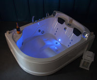 Vasca idromassaggio due posti 180x140 cm design moderno e cromoterapia | Lullaby Eco