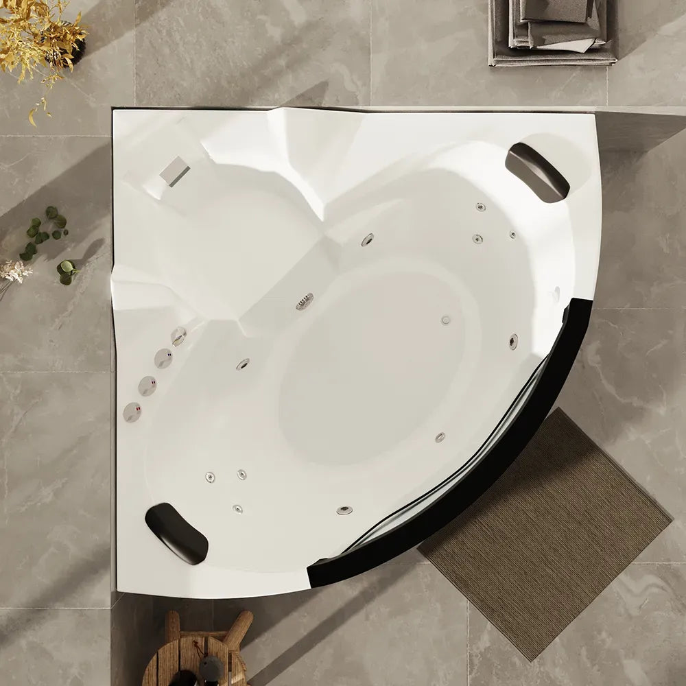 Vasca idromassaggio angolare 135x135 da interno design moderno | Bliss Eco