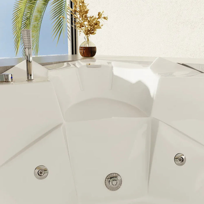 Vasca idromassaggio angolare 135x135 da interno design moderno | Bliss Eco