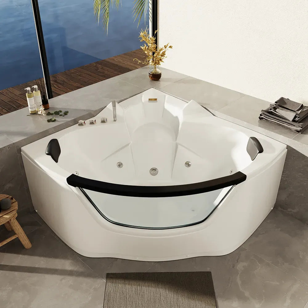 Vasca idromassaggio angolare 135x135 da interno design moderno | Bliss Eco