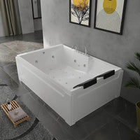 Vasca idromassaggio 185x123 cm da interno con idroterapia e cromoterapia | Imagine Eco