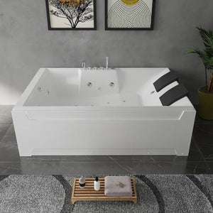 Vasca idromassaggio 185x123 cm da interno con idroterapia e cromoterapia | Imagine Eco