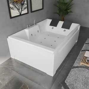 Vasca idromassaggio 185x123 cm da interno con idroterapia e cromoterapia | Imagine Eco