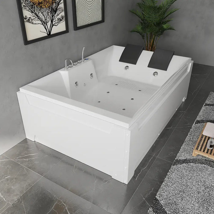 Vasca idromassaggio 185x123 cm da interno con idroterapia e cromoterapia | Imagine Eco