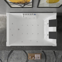 Vasca idromassaggio 185x123 cm da interno con idroterapia e cromoterapia | Imagine Eco