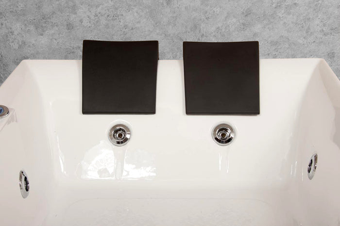 Vasca idromassaggio 185x123 cm da interno con idroterapia e cromoterapia | Imagine Eco