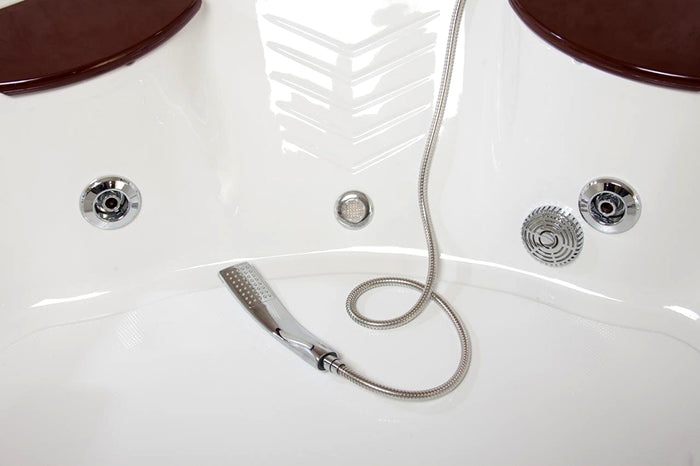 Vasca idromassaggio due posti 135x135 cm idroterapia e cromoterapia | Ocean Eco