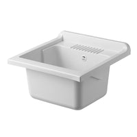 Vasca lavatoio 45x50 cm in resina bianca per interni ed esterni