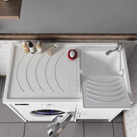 Vasca per lavatoio coprilavatrice 109x60 installazione reversibile