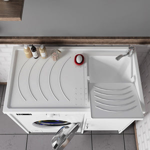 Vasca per lavatoio coprilavatrice 109x60 installazione reversibile