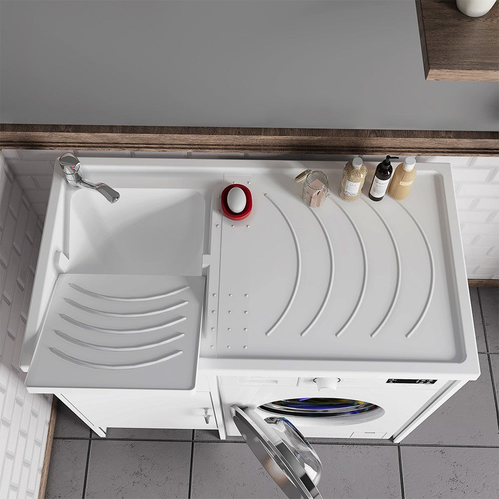 Vasca per lavatoio coprilavatrice 109x60 installazione reversibile