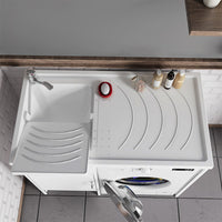 Vasca per lavatoio coprilavatrice 109x60 installazione reversibile