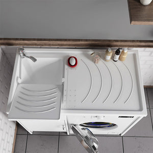 Vasca per lavatoio coprilavatrice 109x60 installazione reversibile