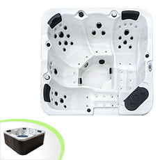 Vasca idromassaggio da esterno FLY grigia