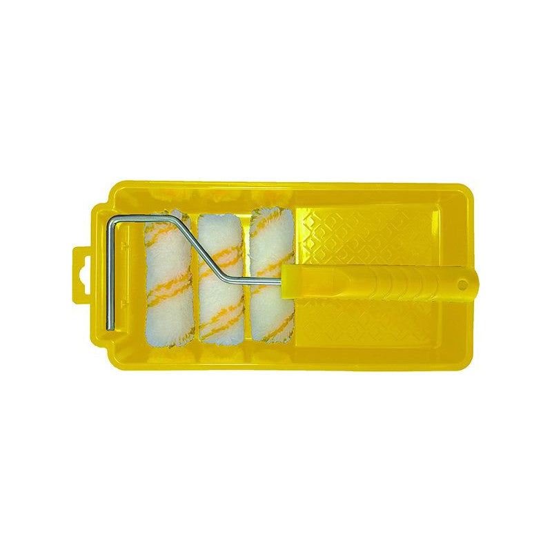 Vaschetta per rulli Vigor, kit 3 rulli + manico,