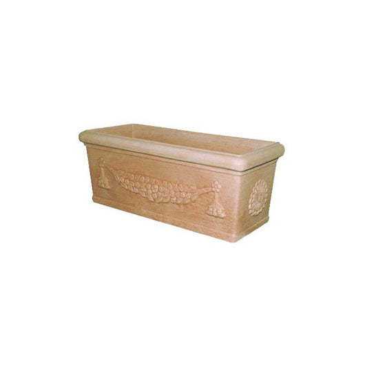 Vaso a Cassetta in Resina Color Terracotta Lazio Impruneta 50x23x20 cm